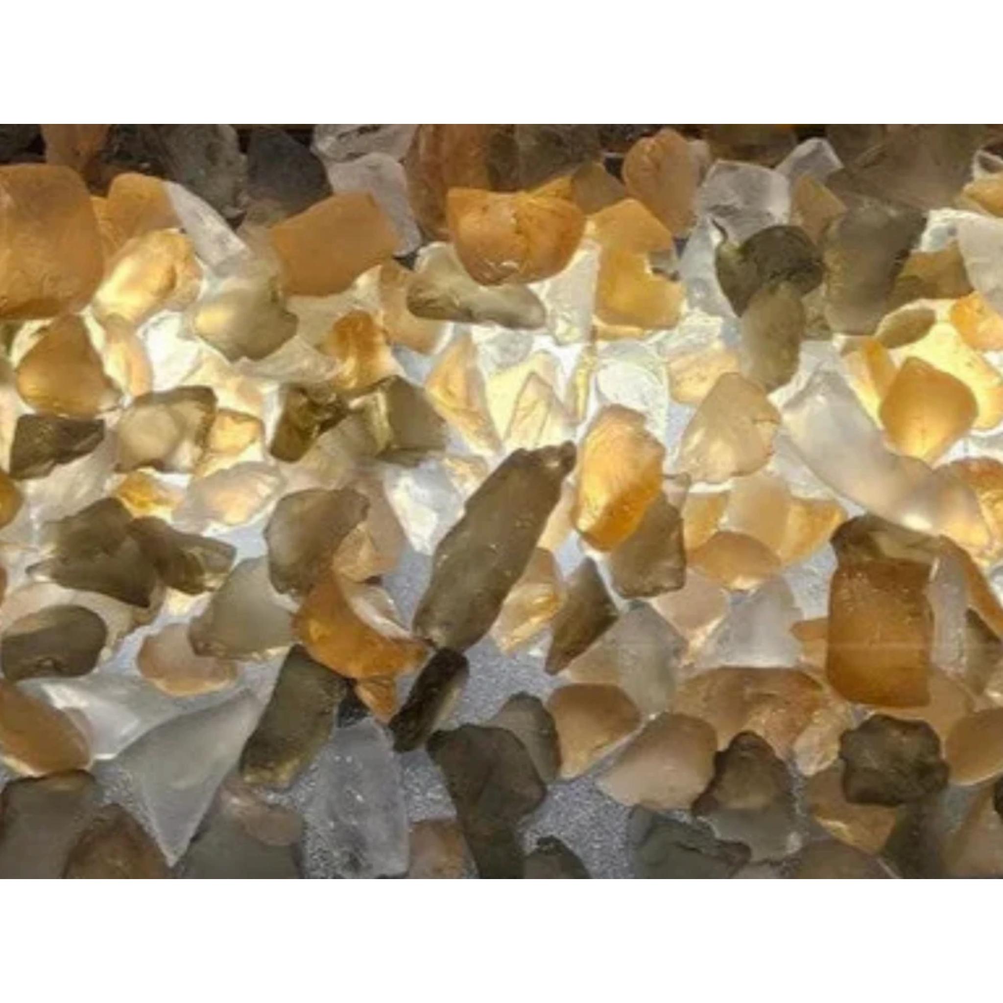 Tumbled Glass Ember Bed