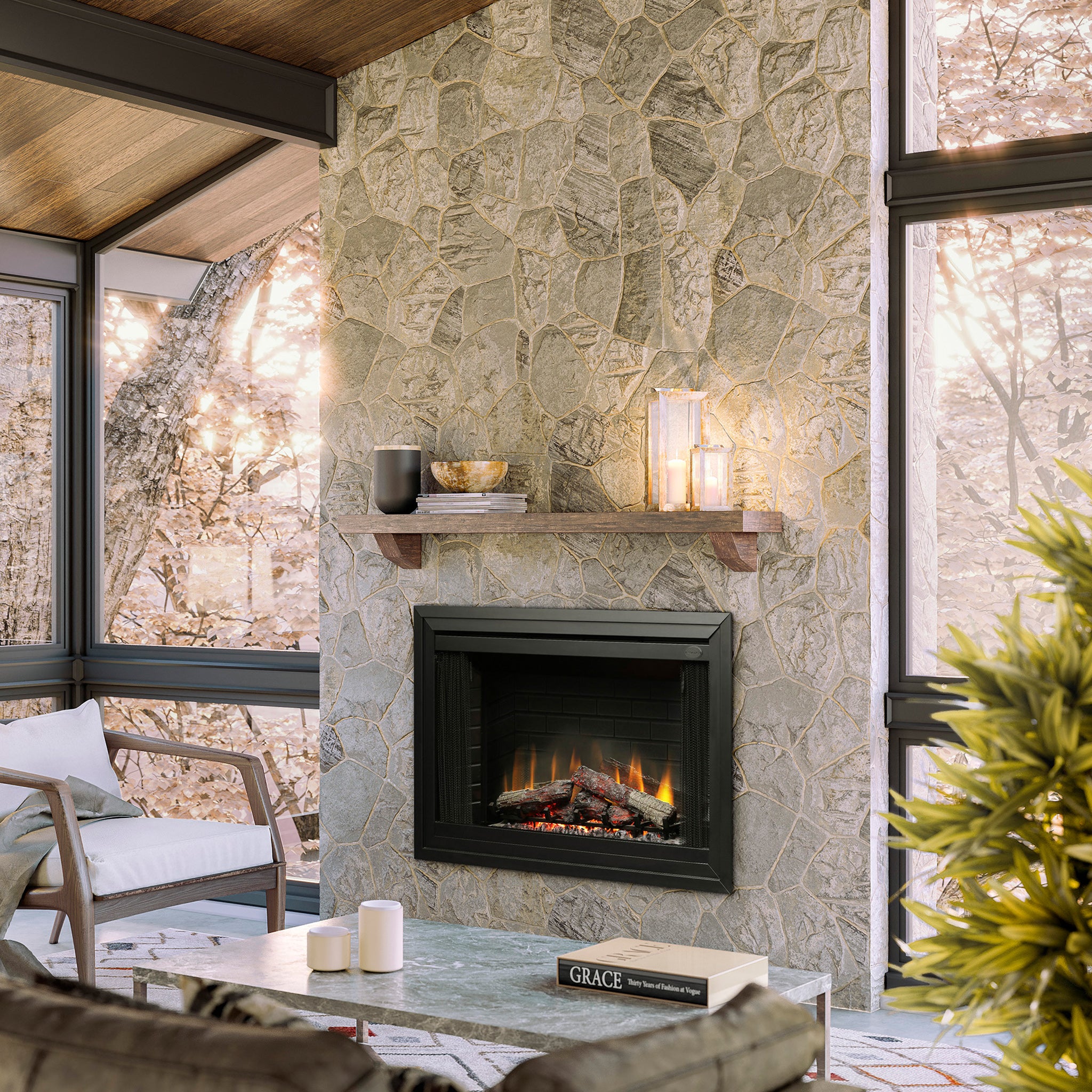 Dimplex 45" BF Deluxe Built-in Electric Firebox