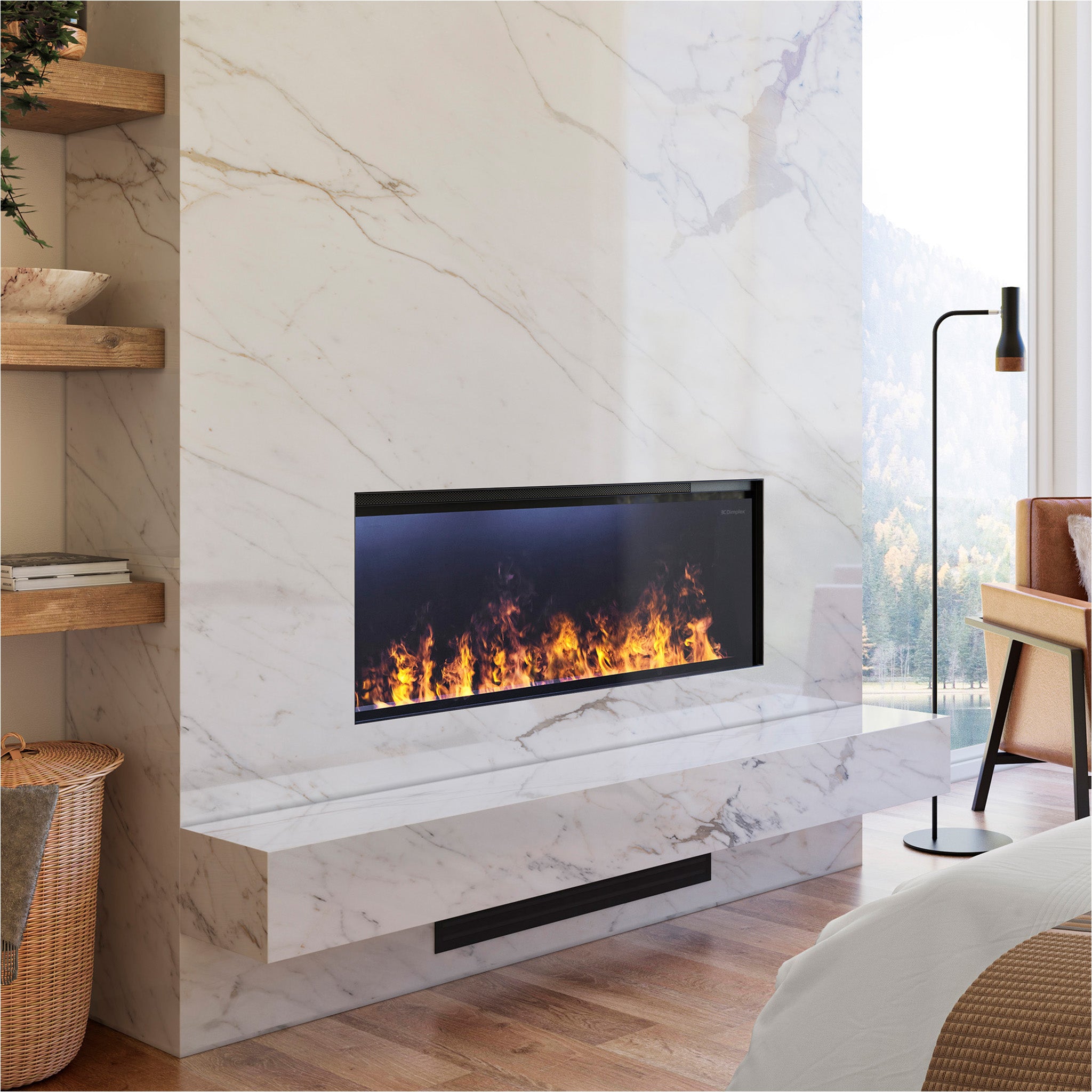 Dimplex Optimyst Linear 46" Vapor Fireplace with Acrylic Ice and Driftwood Media