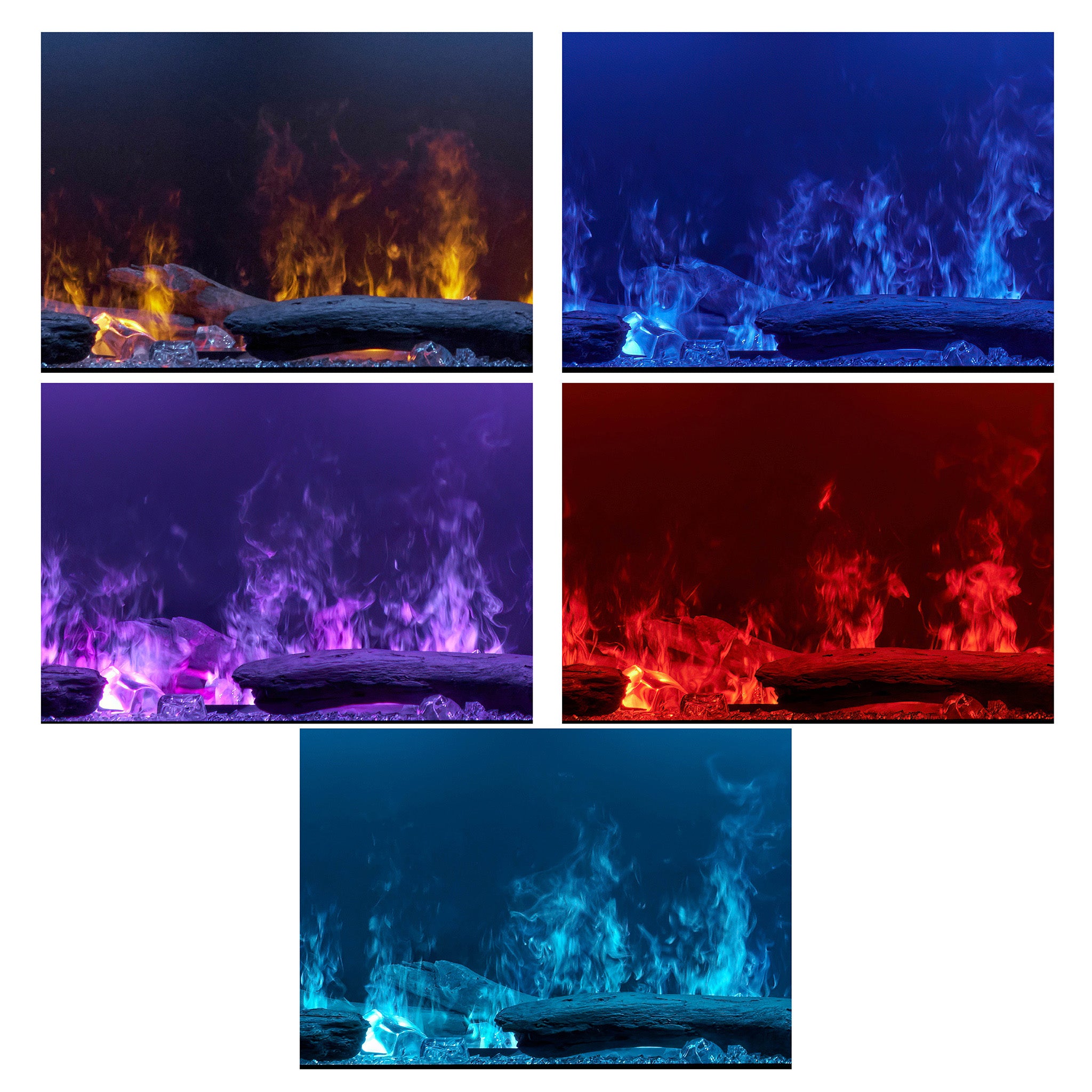 Dimplex Optimyst Linear 46" Vapor Fireplace with Acrylic Ice and Driftwood Media
