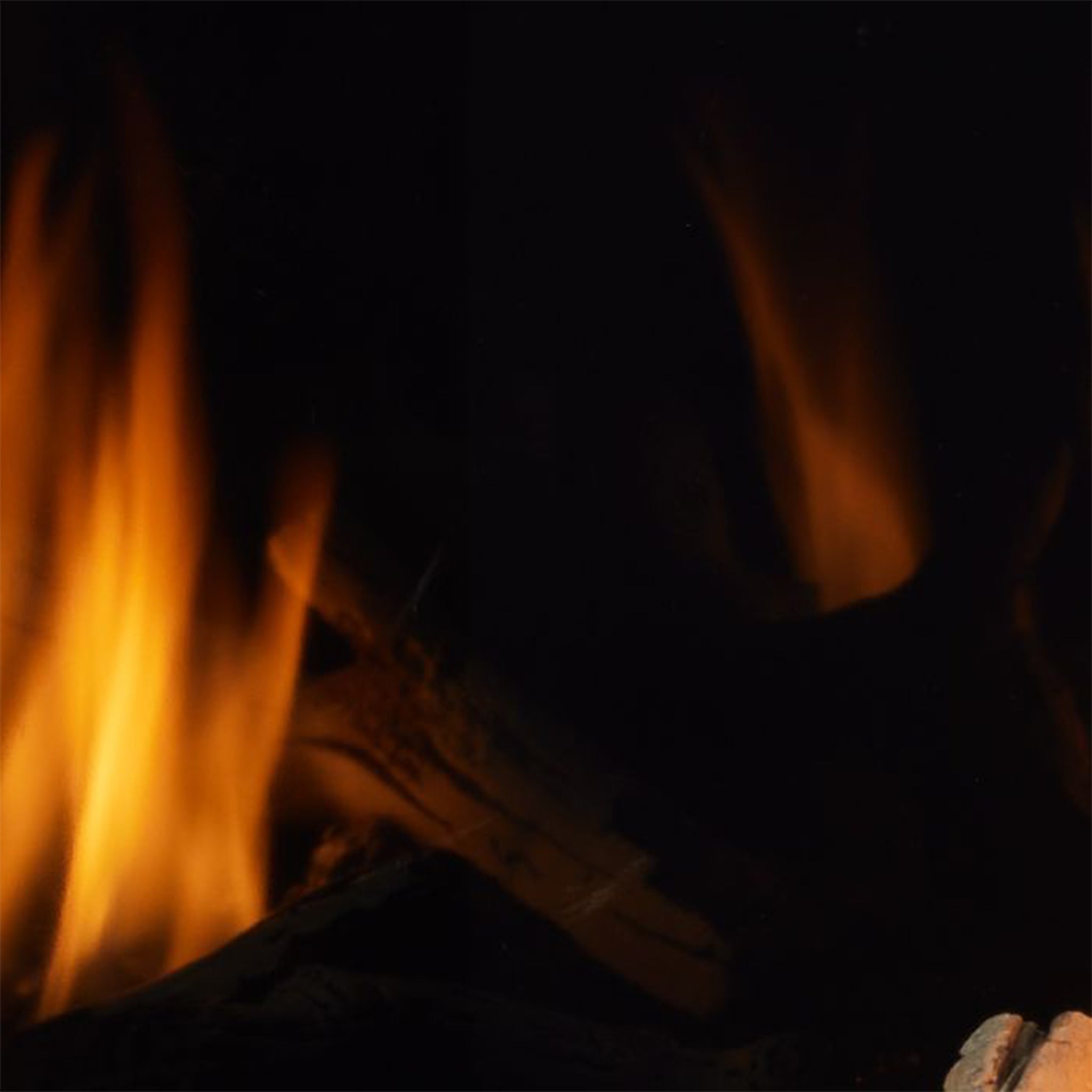 Majestic 42-Inch Reflective and Matte Black Glass Liner for Meridian Fireplaces