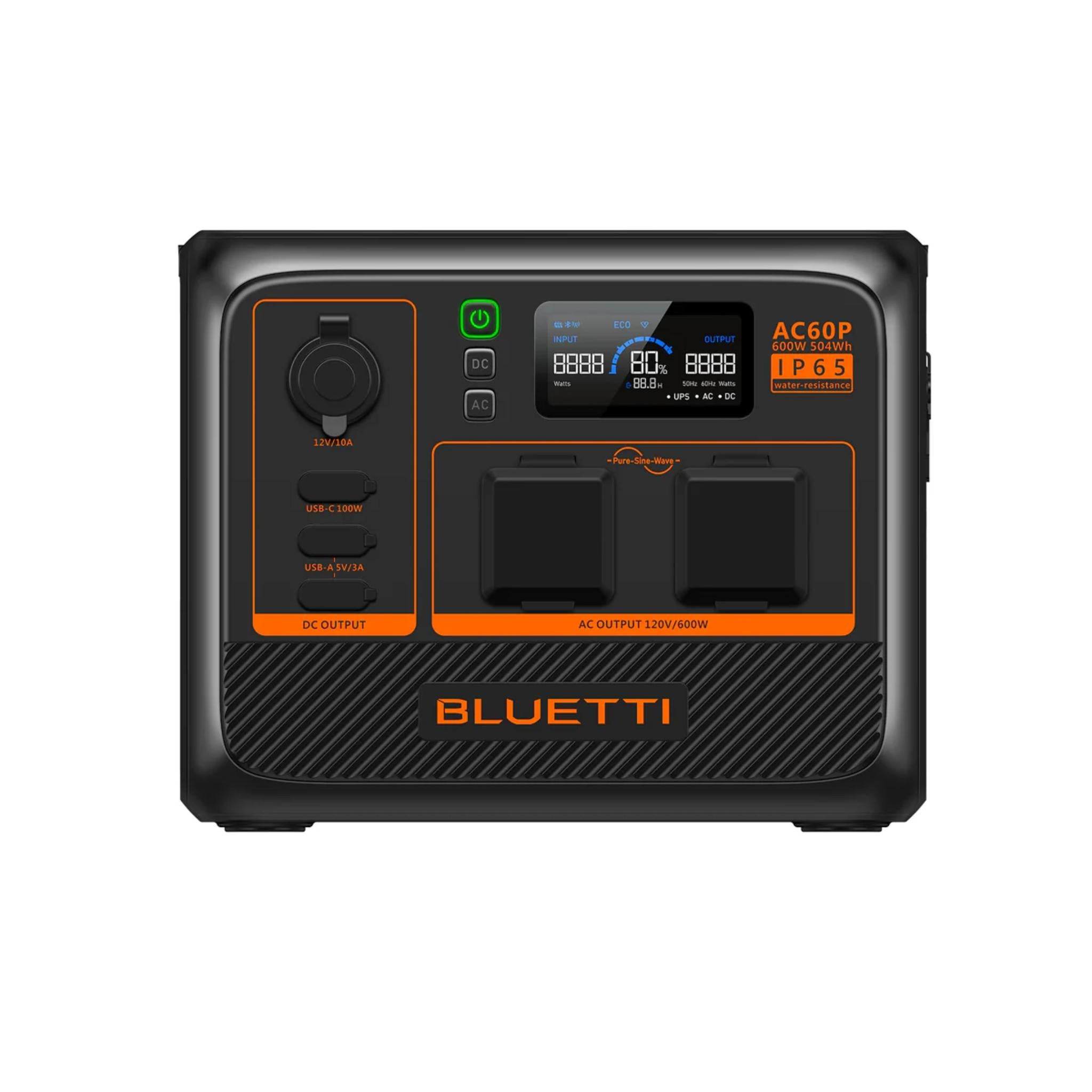 BLUETTI AC60P Portable Power Station | 600W, 504Wh