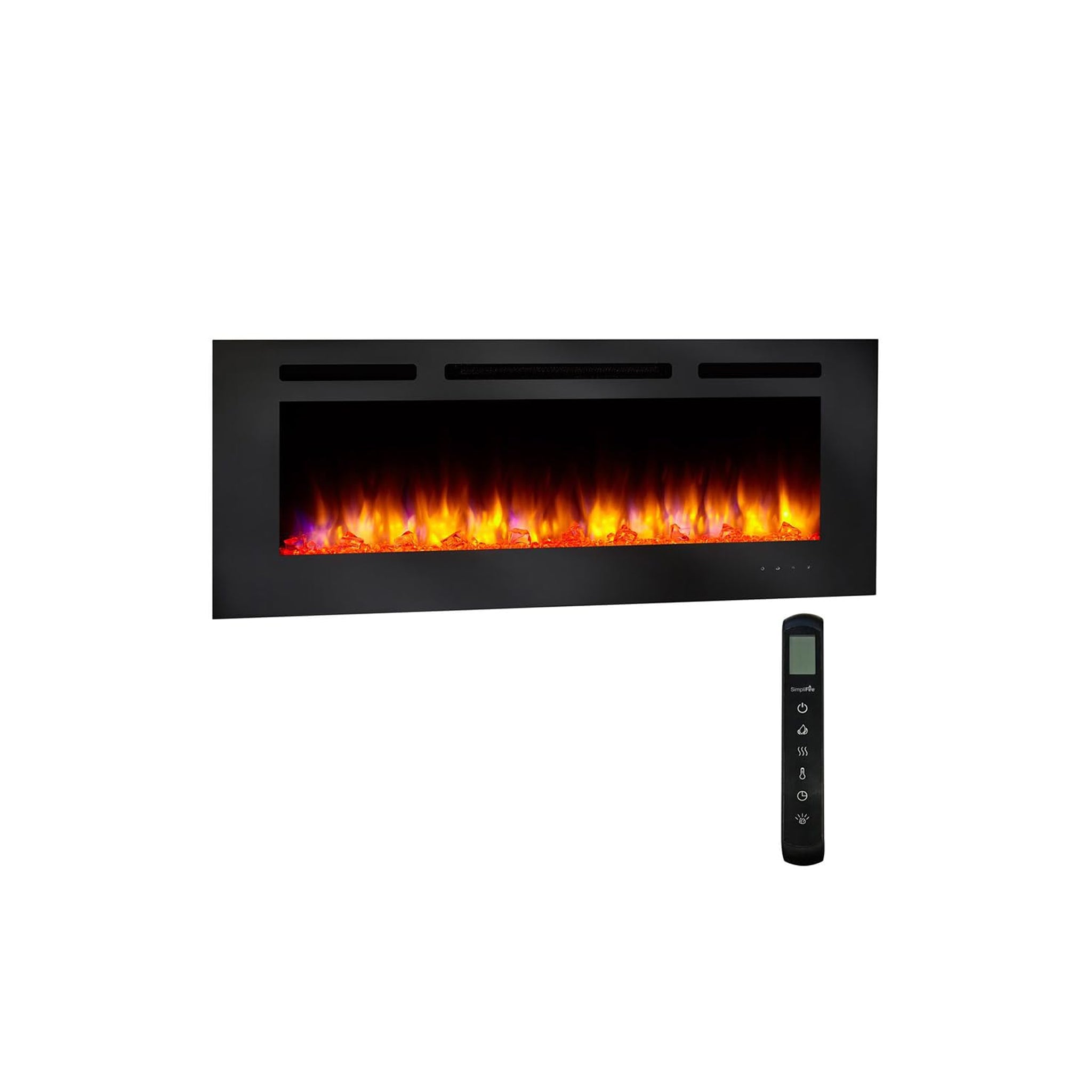 SimpliFire 48" Allusion Recessed Linear Electric Fireplace