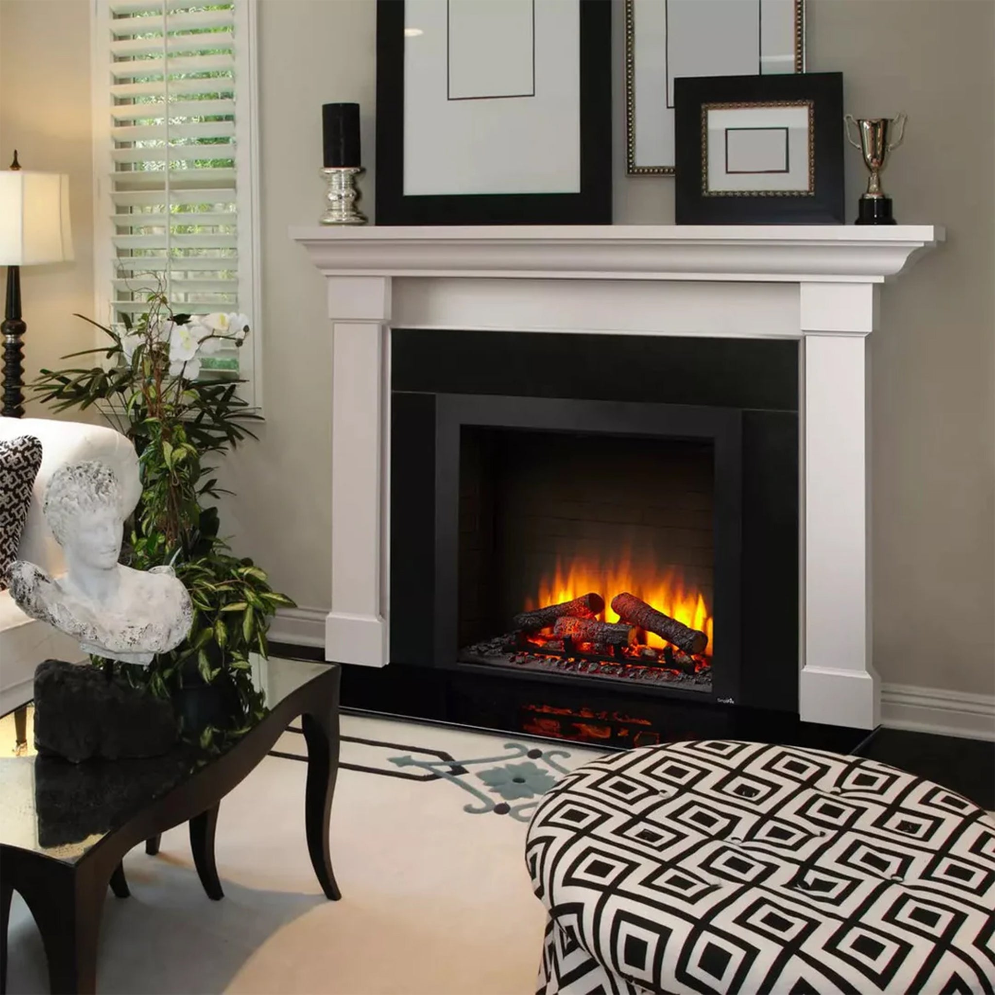 SimpliFire 36-In Built-In Electric Fireplace