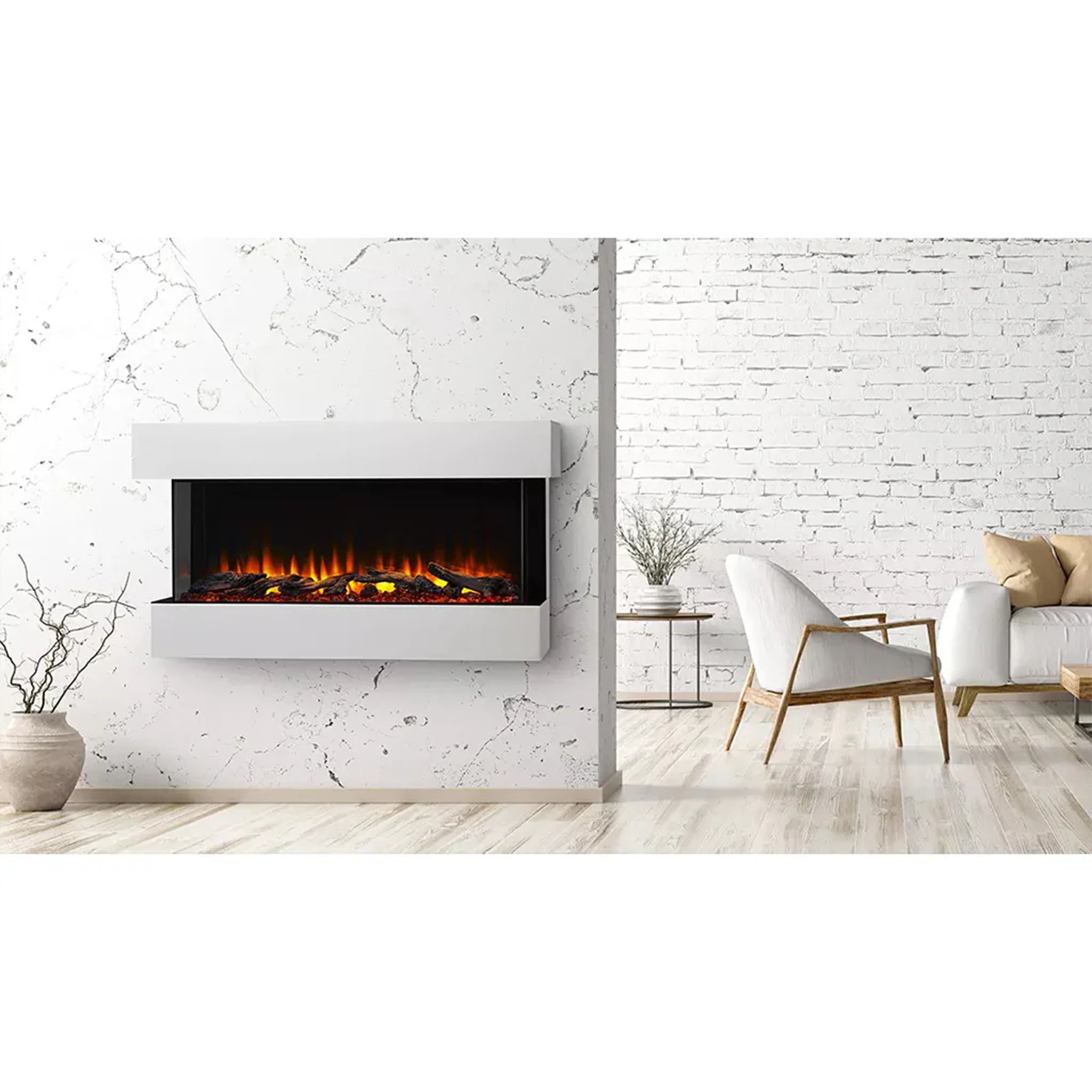 SimpliFire 43" Scion Trinity 3-Sided Linear Electric Fireplace