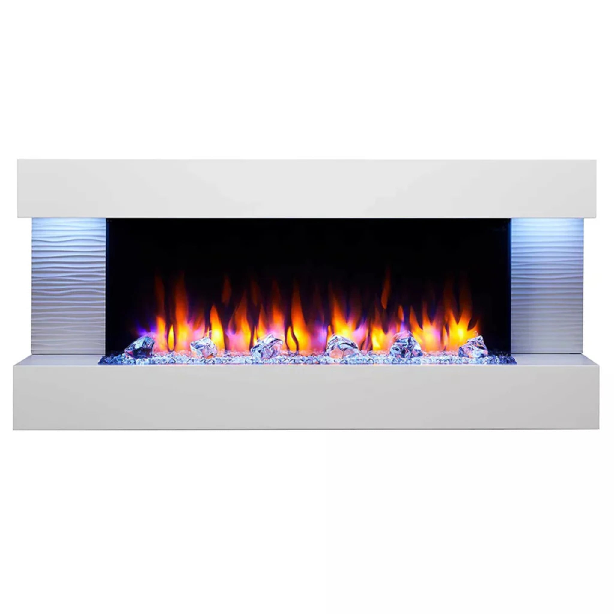 SimpliFire Format 36" Electric Wall Mount Fireplace (Requires Floating Mantel Kit to  complete)