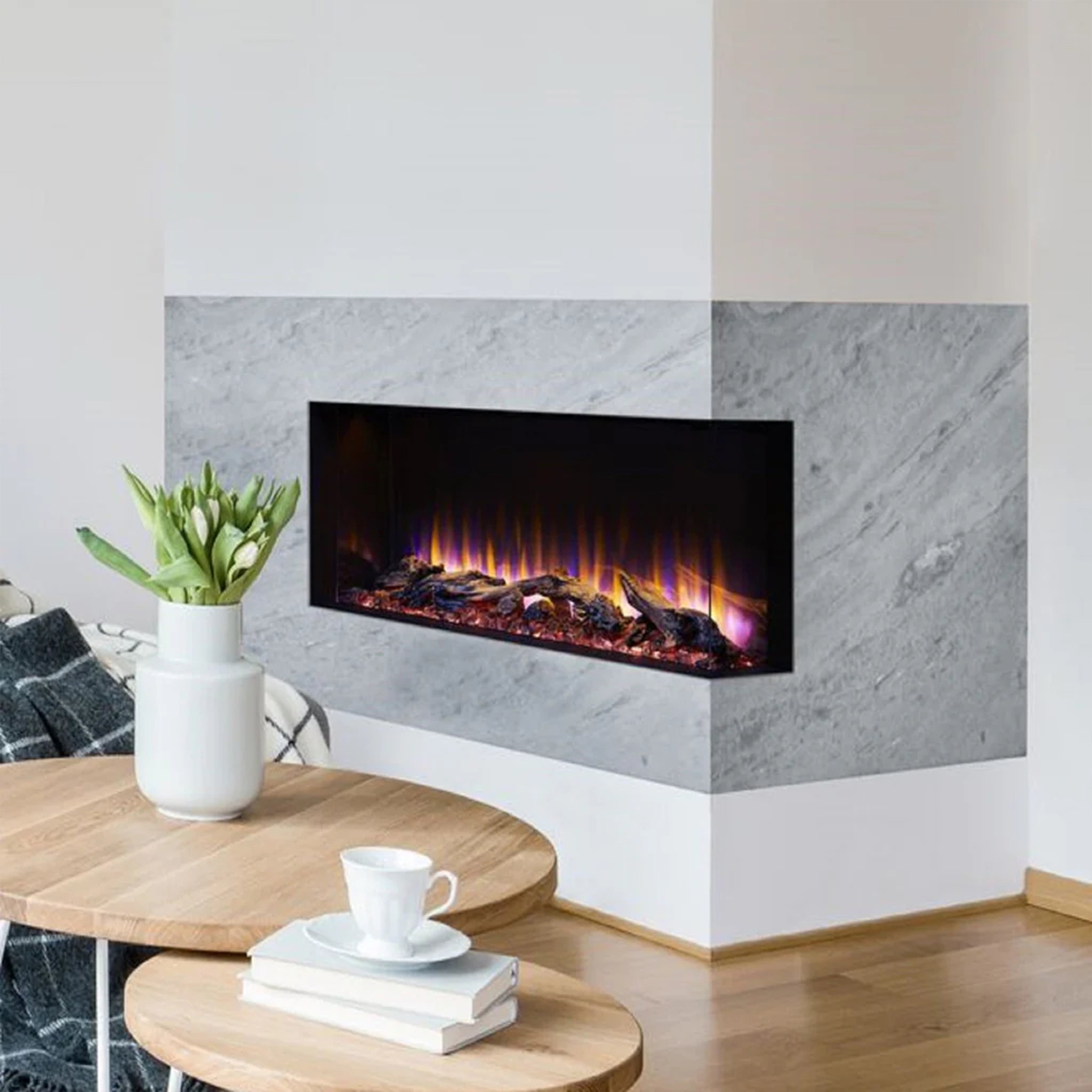 SimpliFire 55" Scion Trinity 3-Sided Linear Electric Fireplace