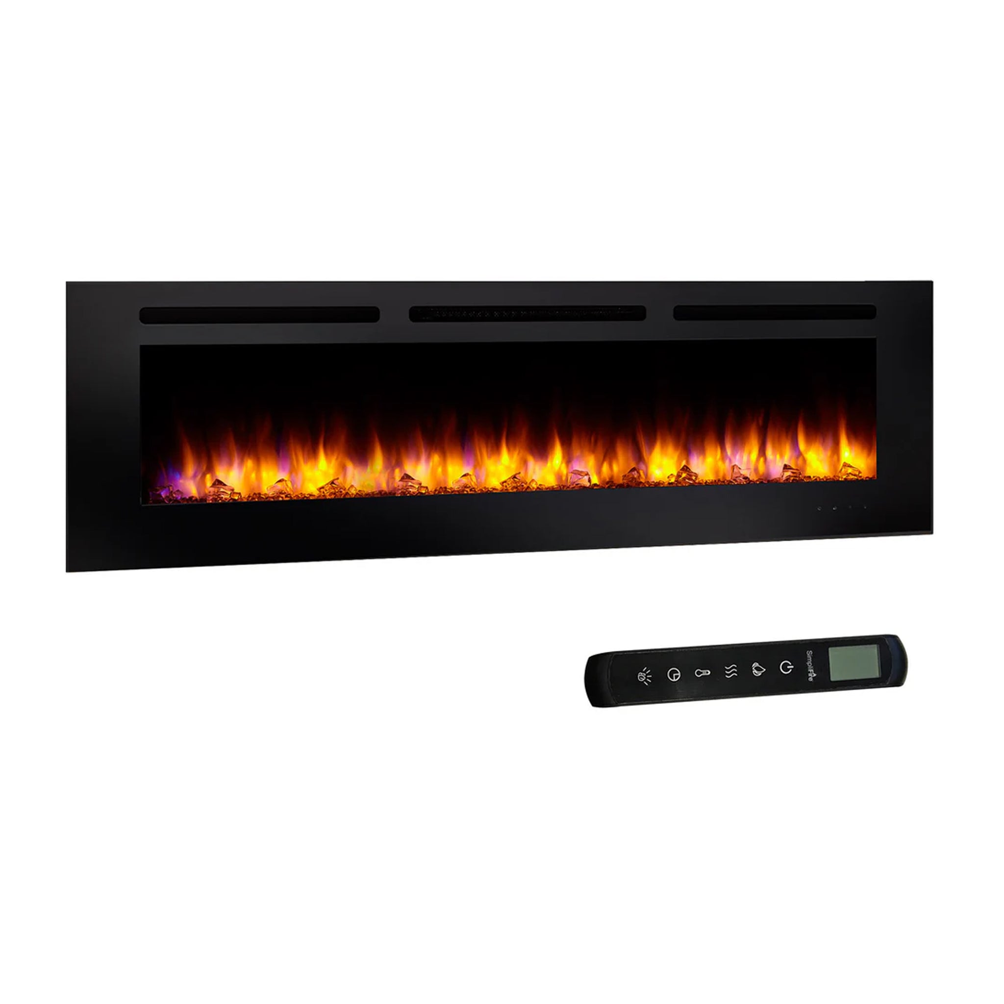 SimpliFire 60" Allusion Recessed Linear Electric Fireplace
