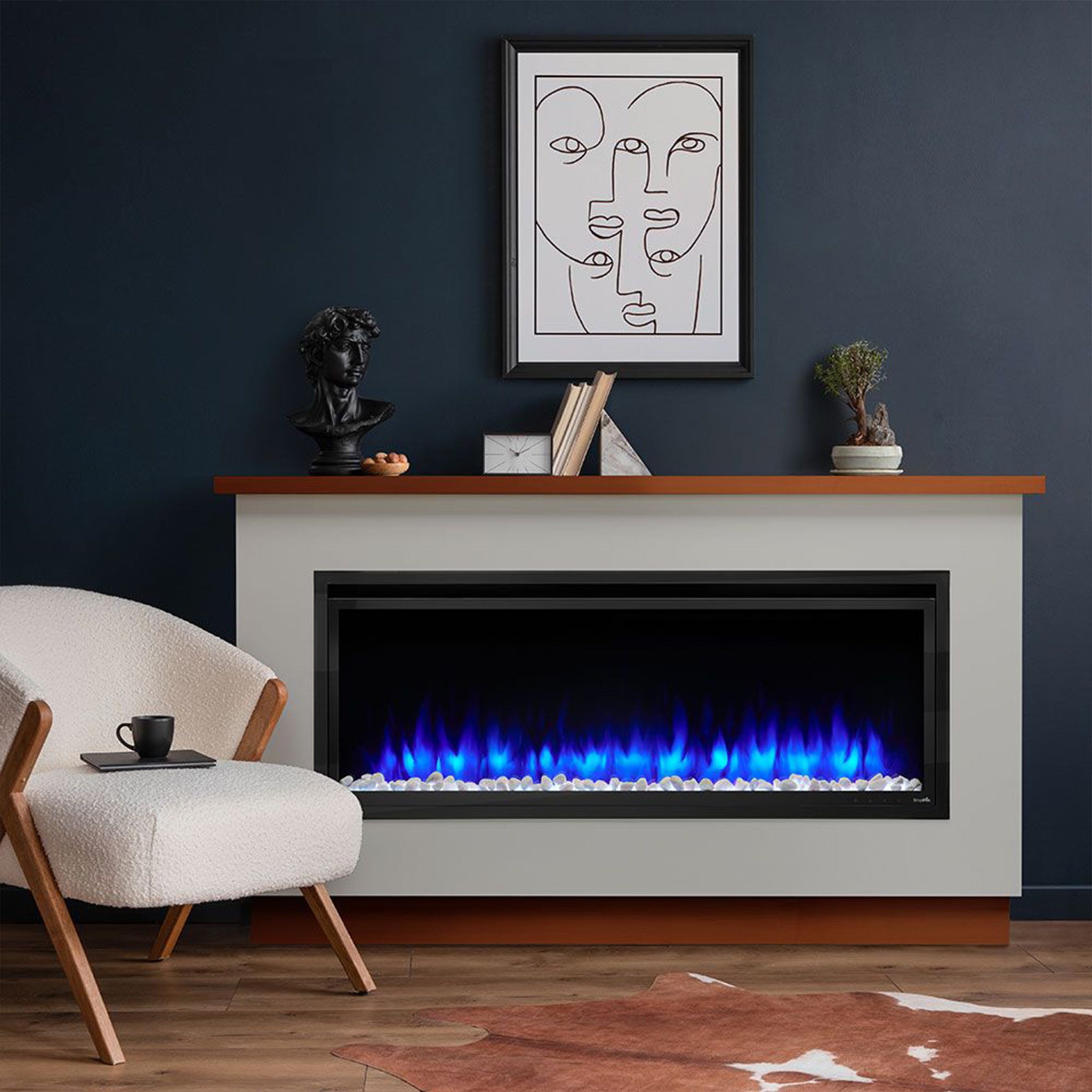 SimpliFire Boyd Build-Out Kit: Modern Farmhouse Style for Allusion Platinum 50