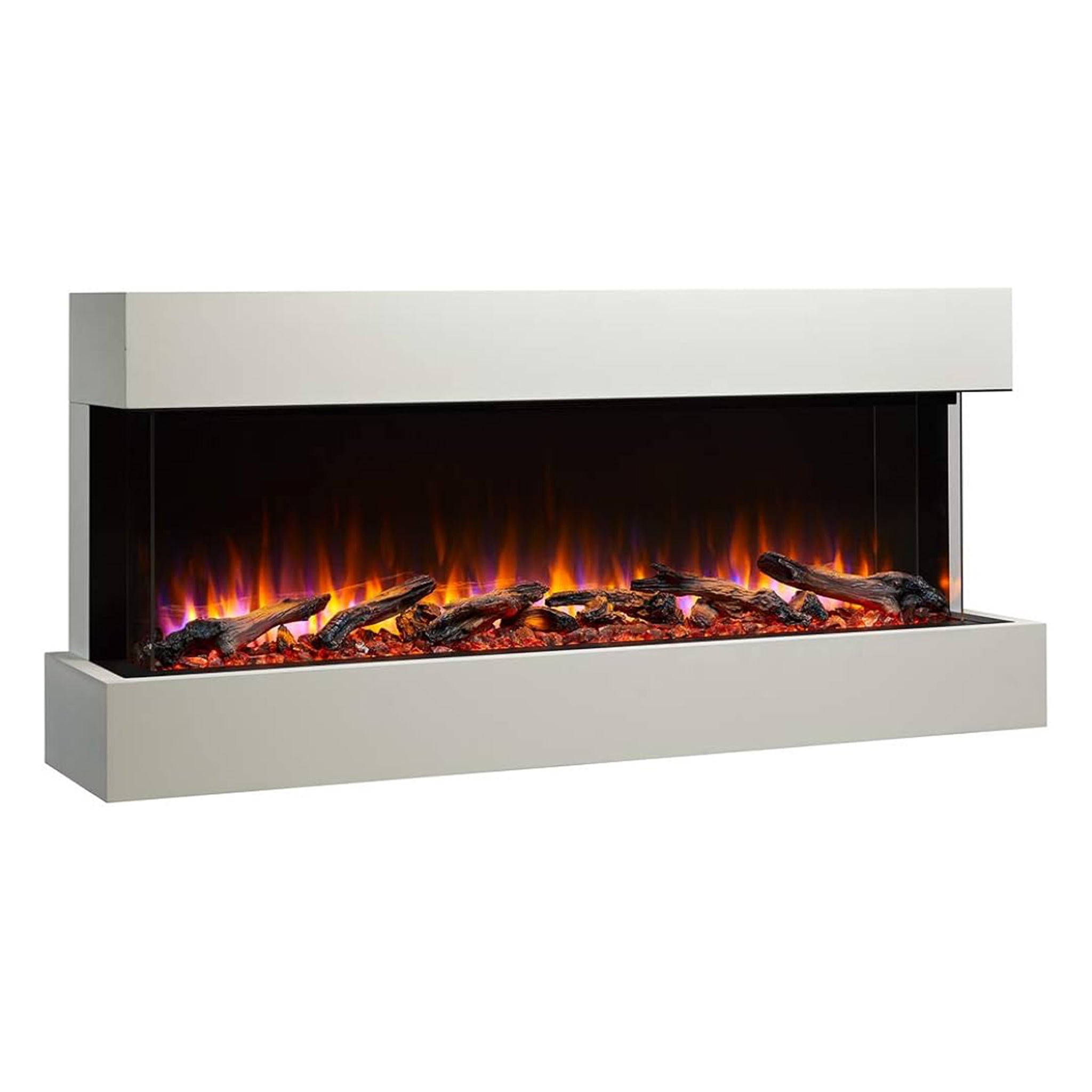 SimpliFire Floating Mantel Kit for Scion 55, Primed MDF; For wall mount applications  (includes wall mount bracket)