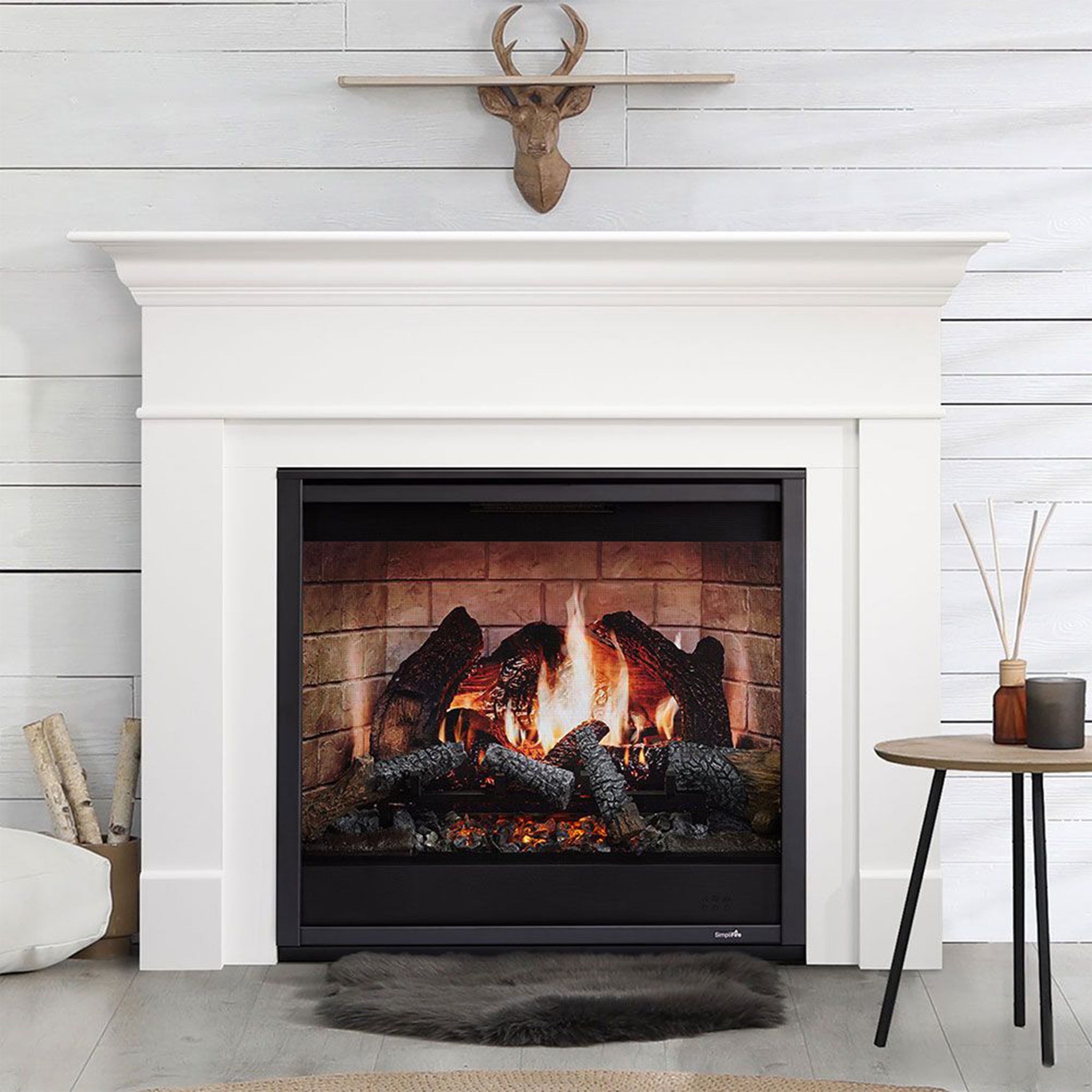 SimpliFire Folio front for Inception Electric Fireplace