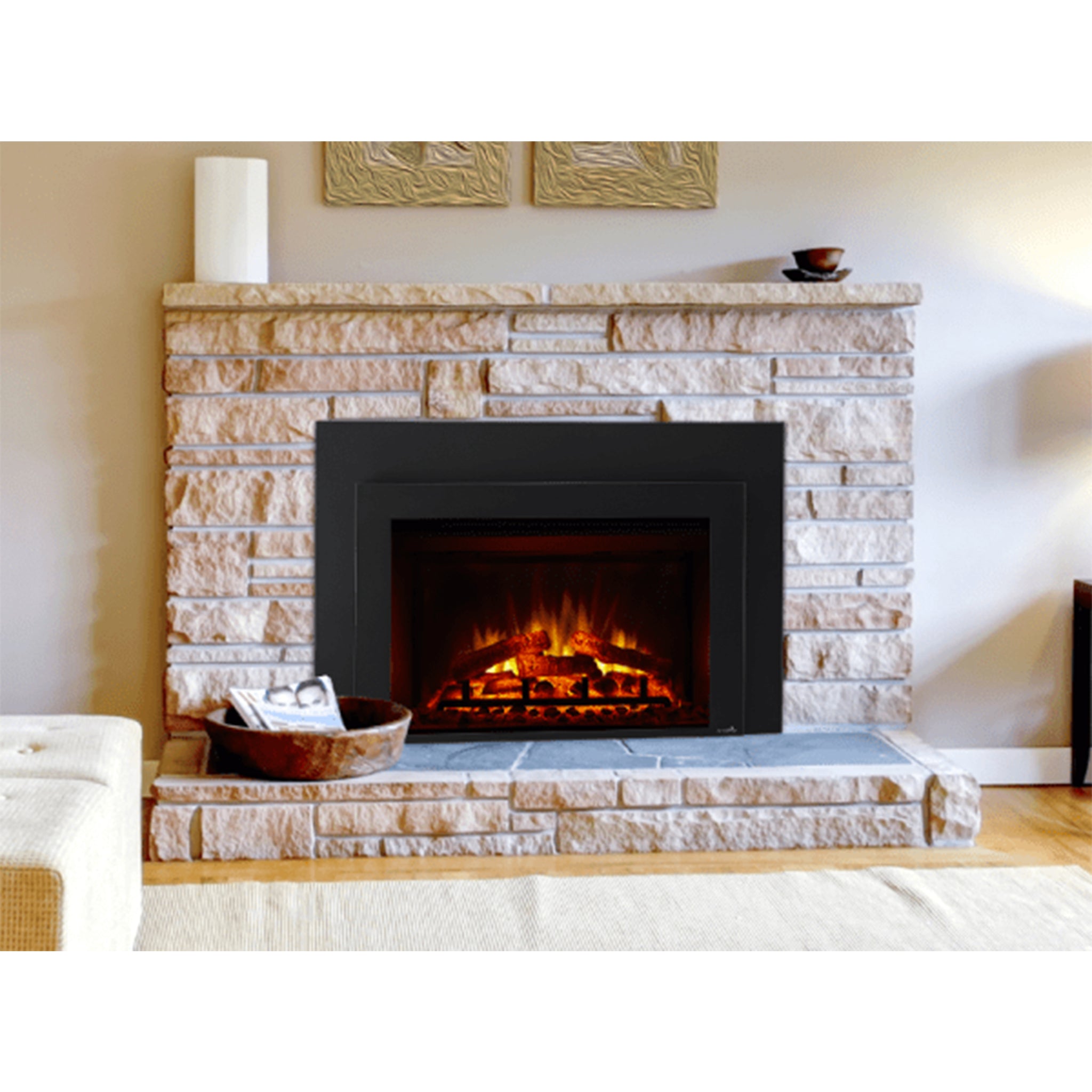 SimpliFire Small surround, 35" x 23" Includes removable 3-1/2"  bottom for 4-sided configurations (35" x 26-1/2")