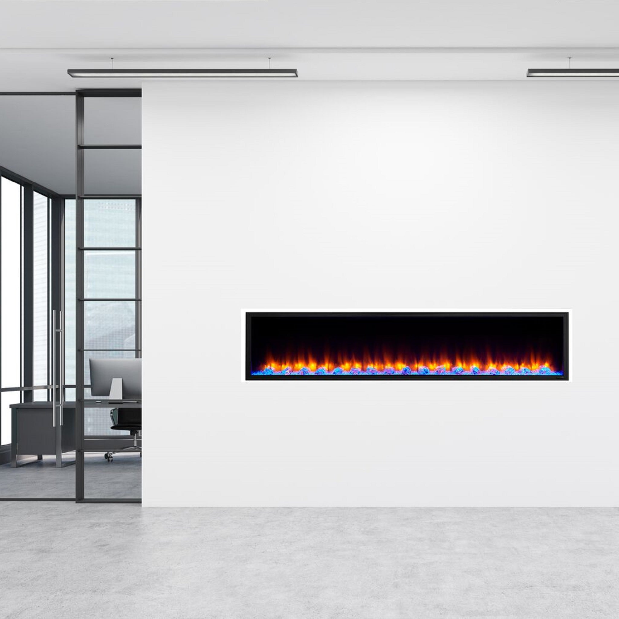 SimpliFire 78" Scion Clean Face Linear Electric Fireplace